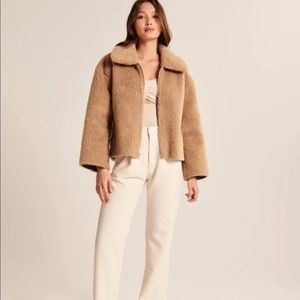 Abercrombie and Fitch Faux Shearling Trucker Jacket